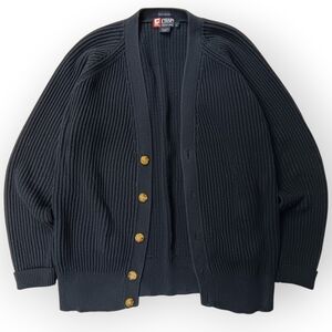 Ralph Lauren Chaps Y2k Men's Navy Cardigan Sweater - L